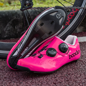 HBG 1855 <span class=keywords><strong>Zapatillas</strong></span> de Ciclismo de carbono para exteriores <span class=keywords><strong>Zapatillas</strong></span> de bicicleta con tacos de doble botón resistentes al desgaste para <span class=keywords><strong>mujer</strong></span> - Product Image 6