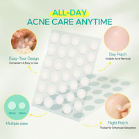 BREYLEE Patchs anti-acné hydrocolloïdes invisibles pour la nuit avec acide salicylique et huile d'arbre à thé