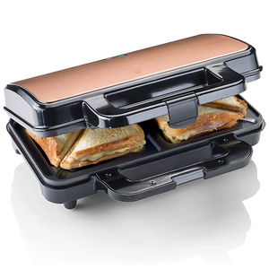 Machine à sandwich électrique Aifa S.S Cover Deep Fill <span class=keywords><strong>XXL</strong></span> Big Size Sandwich Press Breakfast Maker 2 Slice Sandwich/Panini/<span class=keywords><strong>Gaufrier</strong></span> - Product Image 1