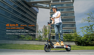 Trottinette électrique pour adultes M4 Max, autonomie maximale de 64 km, vitesse maximale de 25 km/h, pneus de 10 pouces, double freinage, 3 modes de vitesse, capacité de charge de 120 kg - Product Image 5