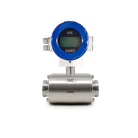 Fabricante de Medidores de Flujo Electromagnéticos DN25 DN50, Medidor de Flujo de Líquido y Leche Integrado Electromagnético con PTFE