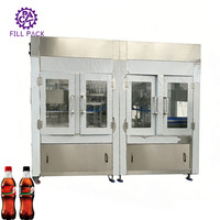 Machine de mise en bouteille de boissons gazeuses en acier inoxydable SUS316, remplisseuse de bouteilles à contre-pression et contrôle automatique