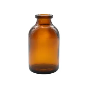 High quality borosilicate moulded bottle 30 ml amber brown moulded bottle for injection or pharmaceutical industry