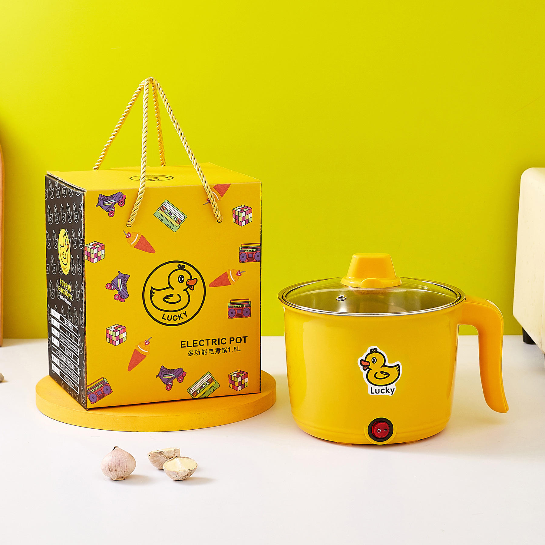 Electric caldron + non-stick with gift box