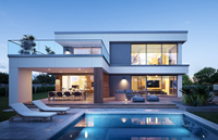 Villa duplex moderne de luxe préfabriquée en acier léger de haute qualité fabriquée en Chine