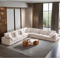 Union Win Ensemble de canapés poufs modernes pour espaces extérieurs modulaires Meubles pour la chambre à coucher ou le salon pour canapé compressé