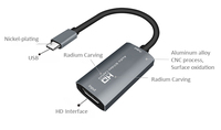 Boîtier d'enregistrement et diffusion en Streaming, HD 1080P vers usb type-c, carte d'acquisition pour jeux vidéo en direct, compatible DVD, caméra HD, appareil photo et PS4
