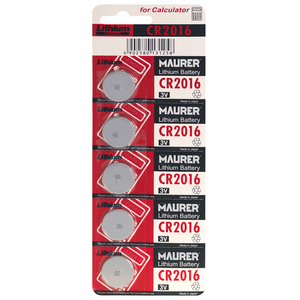 Batería de Botón de Litio CR2016 (Paquete de 5 Baterías en Blíster) - Product Image 2