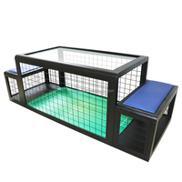 Table de football de table avec terrain en gazon artificiel et structure en fer pour centre de divertissement et salle de jeux