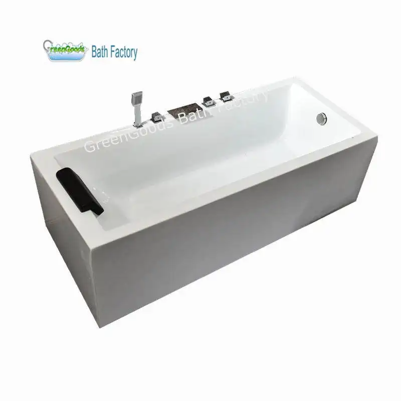 Luxury London Hotels Large Room Glass Fiber Acrylic Showers All Free Standing Bath Tub for Pillow