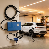Neuer Jinghu Tragbarer Reise-7kW-EV-Lader CCS2 mit Smartphone-App-Steuerung, IP54 Wetterfest, 3m Kabel, für den Kofferraum, TA-DC-7-H