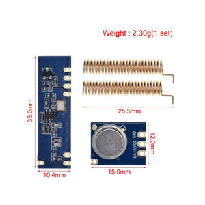 Kit de Módulo Inalámbrico Original de 433MHz y 100 Metros, Transmisor ASK STX882 + Receptor ASK SRX882 + 2 Antenas de Resorte de Cobre - Product Image 2