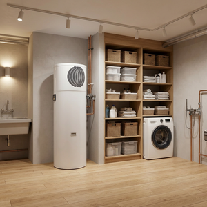 Nouvelle Pompe à Chaleur Air-<span class=keywords><strong>Eau</strong></span> Intérieure R290 0.5P à Vitesse Fixe Haute Efficacité avec Sortie Latérale Solaire Non WiFi - Product Image 6