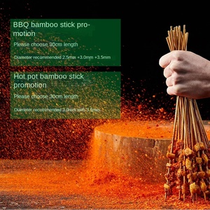 Venta al por mayor de fábrica Parrilla de bambú Herramientas Barbacoa Agarbatti Palos de Bambú - Product Image 4