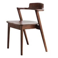 Chaise de salle à manger intérieure de luxe de style Mid-Century, chaise à accoudoirs en bois courbé de style français pour restaurant