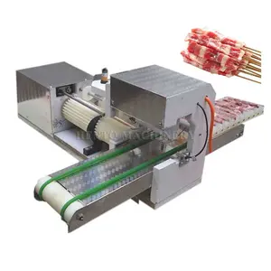 BBQ Meat Skewer Machine / Meat Cutting Machine Skewer / Meat Skewer Grill Machine Automatic