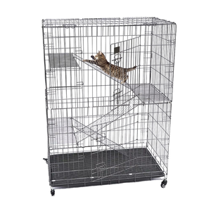 Nieuw Ontwerp Roestvrijstalen Grote Meerlaagse Kattenkooi Indoor Grote Kattenkooien Voor Huisdieren - Product Image 3