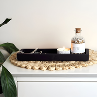 MOHOM Présentoir de montres décoratif en béton au design moderne Plateau de parfum élégant