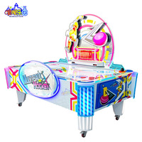 Table de hockey sur air commerciale à monnayeur, machine de jeu d'arcade, hockey multi-balles, tableau de scores LED, rédemption de tickets, 2 joueurs