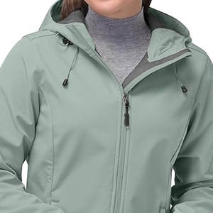 Chaqueta Softshell impermeable para deportes al aire libre para mujer a precio de fábrica chaquetas de manga larga y cortavientos para mujer - Product Image 5