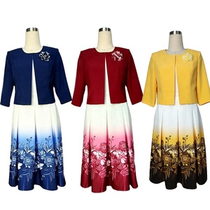 ชุดเดรสสีเหลืองแบบแอฟริกัน 2 ชิ้น ผลิตในตุรกี - Product Image 2