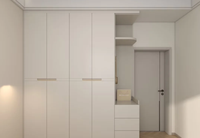 Ensembles de placards modernes en mélamine grise, écologiques, haut de gamme, gain de place, pour villas et chambres à coucher, en kit