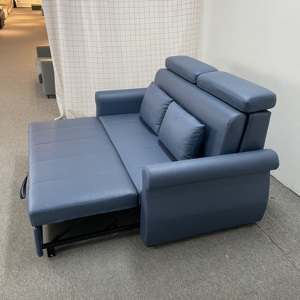 Reposacabezas plegable pequeño para sala <span class=keywords><strong>de</strong></span> estar, sofá cama funcional ajustable, <span class=keywords><strong>ciencia</strong></span> y tecnología europea, color azul - Product Image 4