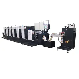 Full Automatic Rotary Label Printing Machine Offset Flexo Web Printing Machines For Printing Industry