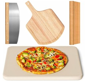 Juego <span class=keywords><strong>de</strong></span> 4 piedras rectangulares personalizadas <span class=keywords><strong>para</strong></span> <span class=keywords><strong>pizza</strong></span>, <span class=keywords><strong>piedra</strong></span> grande <span class=keywords><strong>para</strong></span> hornear <span class=keywords><strong>pizza</strong></span> en <span class=keywords><strong>horno</strong></span> o parrilla, cortador <span class=keywords><strong>de</strong></span> <span class=keywords><strong>pizza</strong></span>, 10 papeles <span class=keywords><strong>de</strong></span> hornear <span class=keywords><strong>para</strong></span> pan <span class=keywords><strong>y</strong></span> barbacoa - Product Image 1
