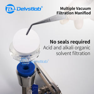Labor Hochwertiges 3-Wege-Glas-Trichter-Verteilersystem für Vakuumfiltration und Mikrobielle Grenzwertprüfung - Product Image 4