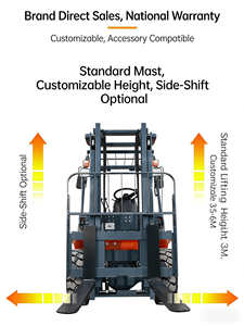מלגזות דיזל רב תכליתיות 4 טון המשלבות הרמה, העמסה ופריקה - Product Image 3
