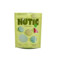 Food Grade Herbruikbare Matte Print Gealuminiseerde Stand-Up Ziplock Bag Gekleurde Plastic Zak Met Venster Voor Noten Droog Fruit Verpakking
