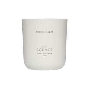 PROJ.SCENCE NEROLI CEDAR Scented <b>Candle</b>-Aromatherapy Fragrance Ceramic Jar Beeswax Soy Wax Minimalist Style for Home Decoration - Product Image 1