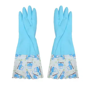 优质防水乳胶超长厨房洗碗橡胶家用清洁手套