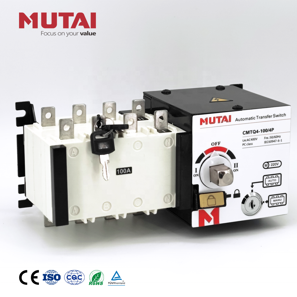 MUTAI 100A 600A 1600A 2500A 3200A 3 Phase Dual Power Automatic Transfer <strong>Changeover</strong> <strong>Switch</strong> 3 4 Pole Electric ATS for <strong>Generator</strong>