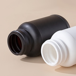 Pot de conditionnement de pilules médical cylindrique économique de 120 cc 225 cc blanc/noir, flacons de compléments vitaminiques - Product Image 5