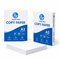 Papier copie 80 g/m², Papier copie pour bureau, Carton de papier copie, Papier copie A3 - Blanc A3 80 g/m², 420x297 mm, 500 feuilles/rame