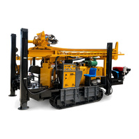 Foreuse hydraulique diesel sur chenilles pour puits d'eau, 350m 300m, machine de forage DTH