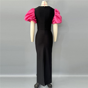 Loveda En Gros Nouvel Arrivage Femmes D'été Partie Porter Couleur Unie Une Épaule Mince Maxi Robe - Product Image 2