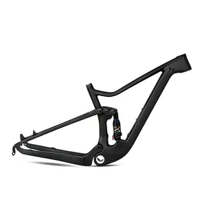 Factory wholesale mtb carbon frame 29er full suspension carbon fiber mountain bike frame with DNM rear shox