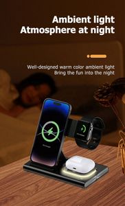 Nuevo Soporte de Carga Portátil de 15W, <span class=keywords><strong>Cargador</strong></span> Inalámbrico Plegable 3 en 1 Multifuncional Universal para iPhone, <span class=keywords><strong>Samsung</strong></span> y Auriculares - Product Image 6
