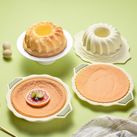 Moule à tarte en silicone rond, moule à pâtisserie antiadhésif avec poignées, moule à gâteau en silicone réutilisable pour tarte, quiche, pâtisserie
