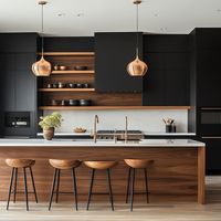 CBMmart kabinet kustom meja Pulau Modular, dapur kualitas tinggi, kayu Solid, lemari dapur Modern