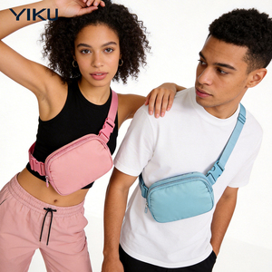 YIKU Custom Wholesale Sport <strong>Nylon</strong> Fanny Pack <strong>Crossbody</strong> Mini Yoga Lulu <strong>Bag</strong> Belt <strong>Bag</strong> Cross Custom Fanny Pack Waist <strong>Bag</strong> for Women - Product Image 6