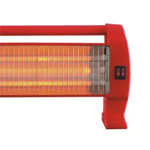 Wholesale Red White Portable Quartz Heater Overheat Protection 1200w Halogen Heater