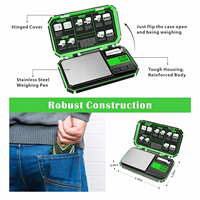 Balance numérique électronique 200g 0.01g 50g/0.001g Portable Alimentée par batterie Balance de pesage pour bijoux et diamants avec un nouveau design