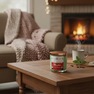 Candela di soia al mocha alla menta - Product Image 3