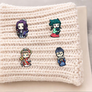 Pin de esmalte al por mayor de Anime Apothecary Diaries, insignia metálica de <span class=keywords><strong>Maomao</strong></span> Jinshi, pin de solapa personalizado para mochilas, moda - Product Image 2