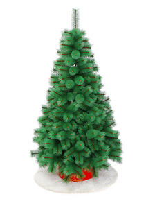 Pohon Natal PVC PINE Grosir, Pohon Natal Artifisial Hijau Besar Bergaya Rustic, Dekorasi Ramah Lingkungan dengan Alas Logam - Product Image 6