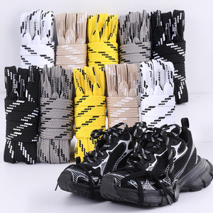 WEGOODZF <span class=keywords><strong>lacci</strong></span> in plastica a doppio strato spessi a pois in stile sportivo <span class=keywords><strong>con</strong></span> punte in plastica per scarpe Casual da ginnastica - Product Image 1